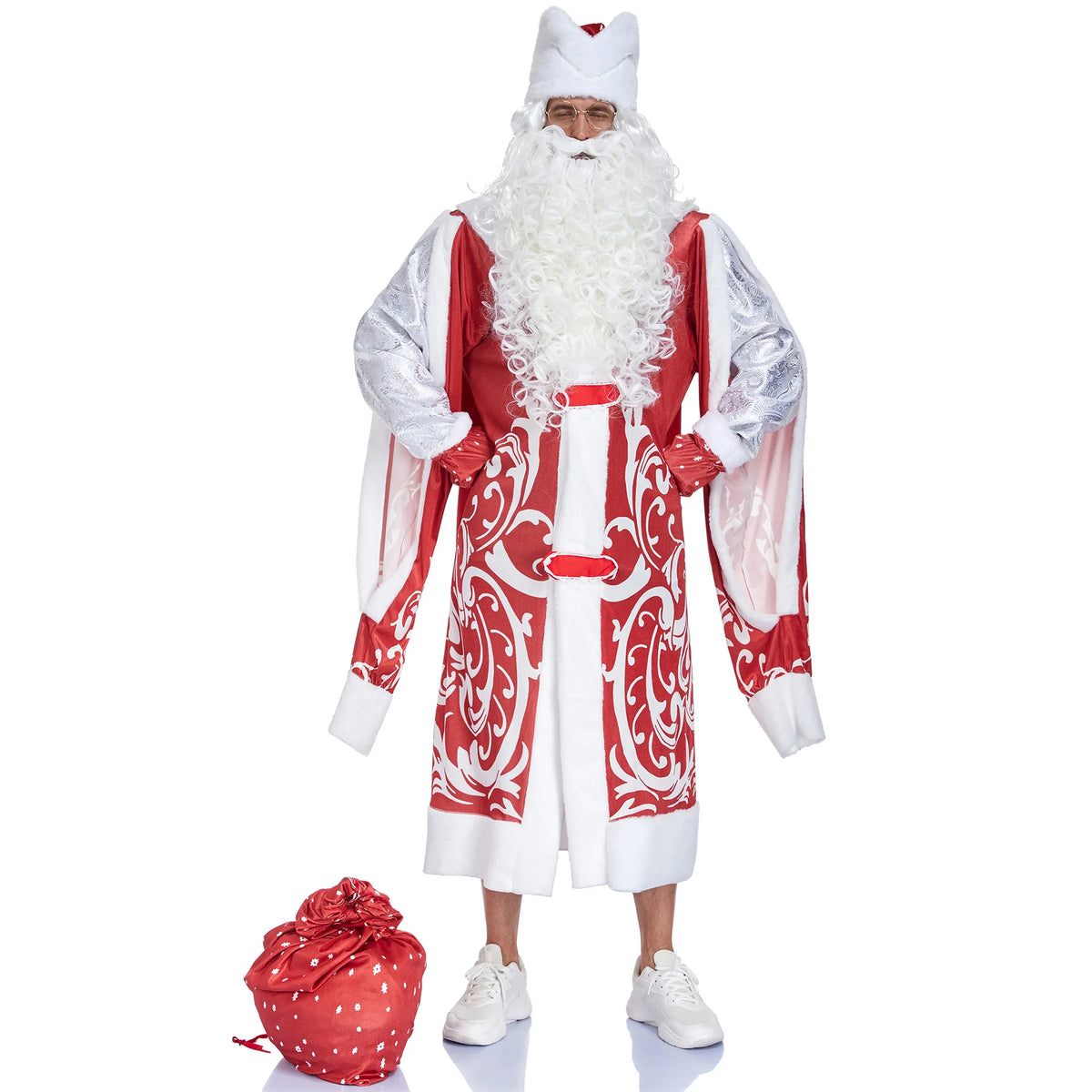 Costume Père Noël Complet Rouge ou Bleu