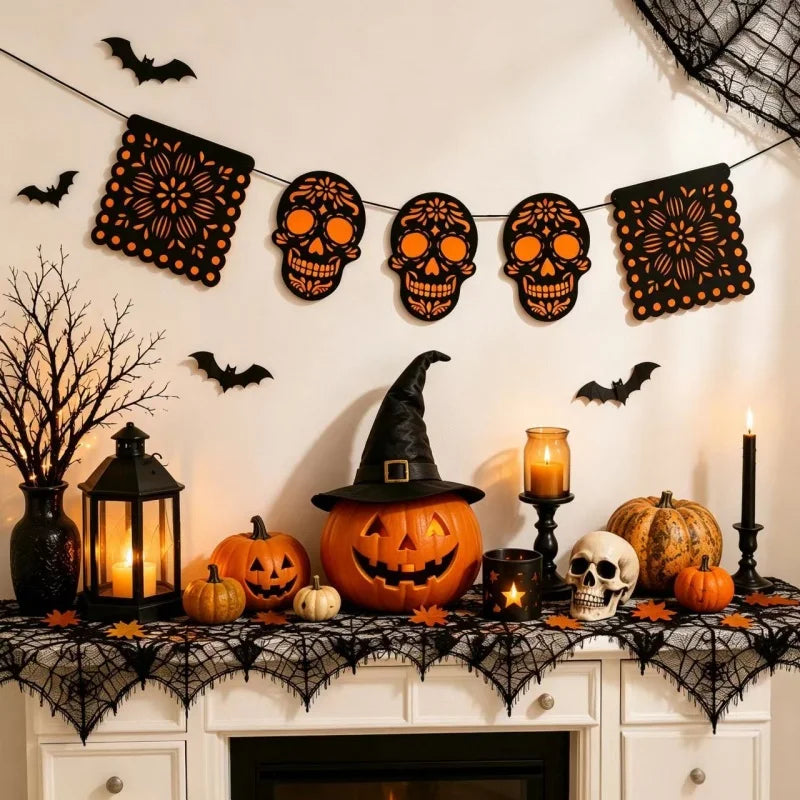Guirlande Bannière en Feutrine Halloween - Fanions Décoratifs – vue 5