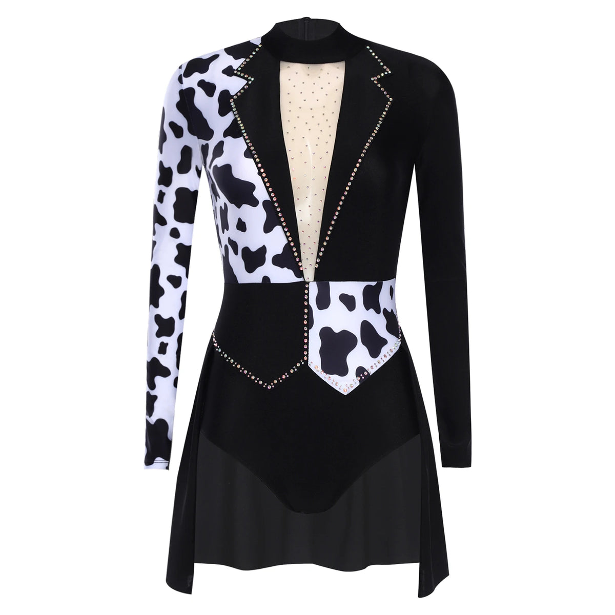 Déguisement Diablesse Noir et Blanc – Robe Femme