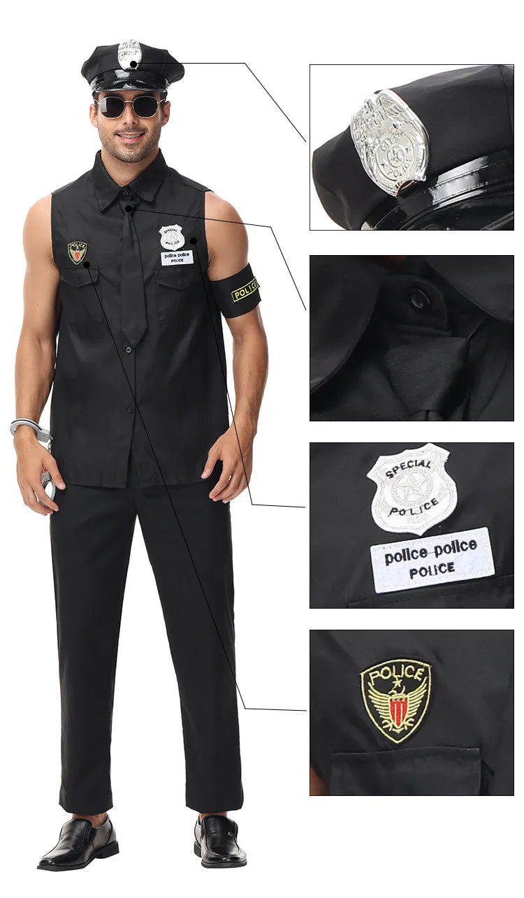Déguisement Policier Homme avec Accessoires – vue 6
