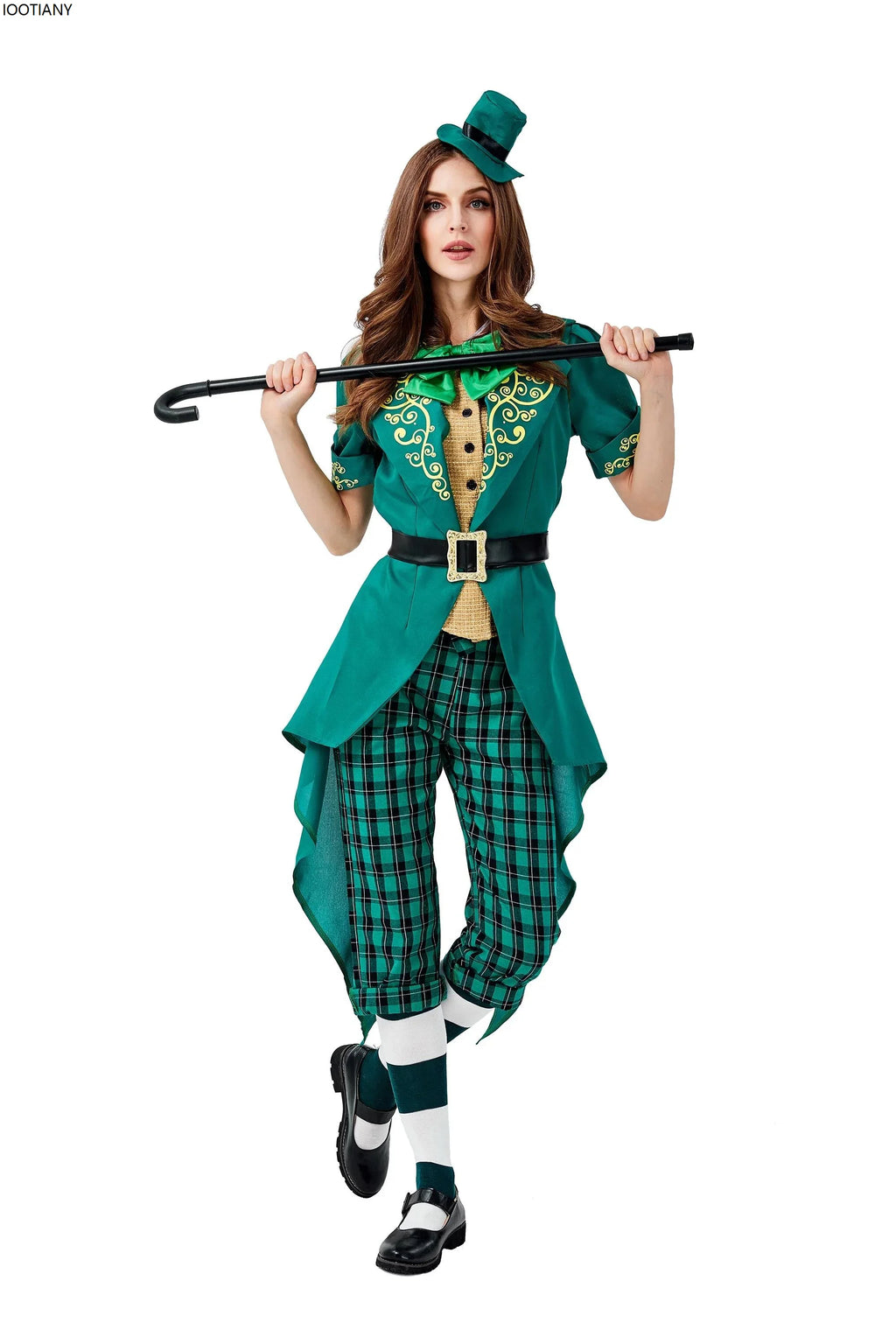 Déguisement Lutin Vert Femme – Robe et Chapeau – vue 5