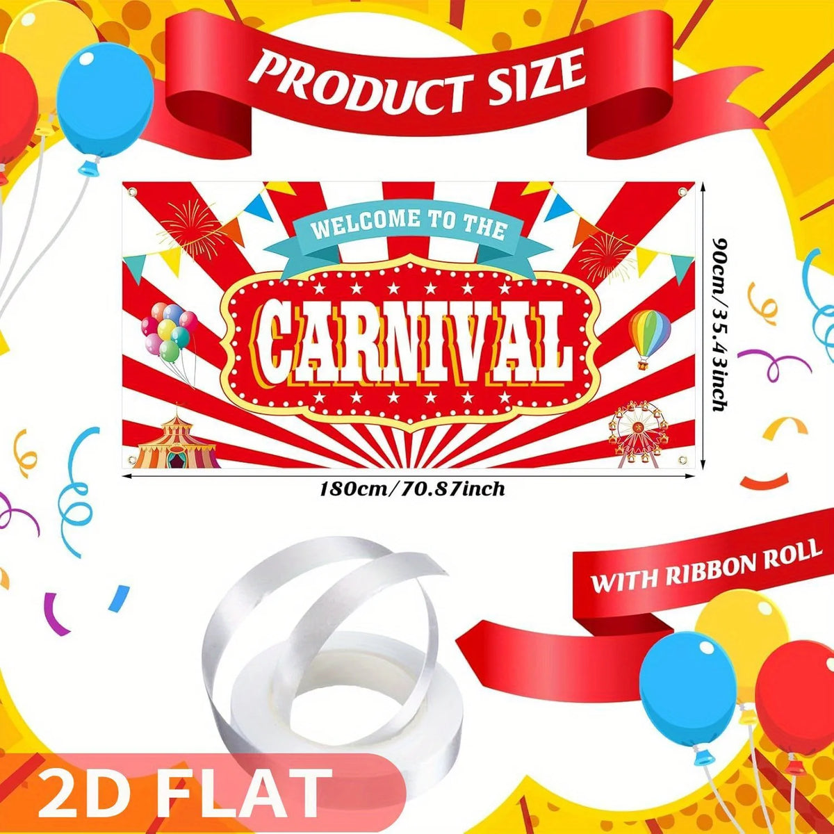 Toile de fond bienvenue au cirque Carnaval