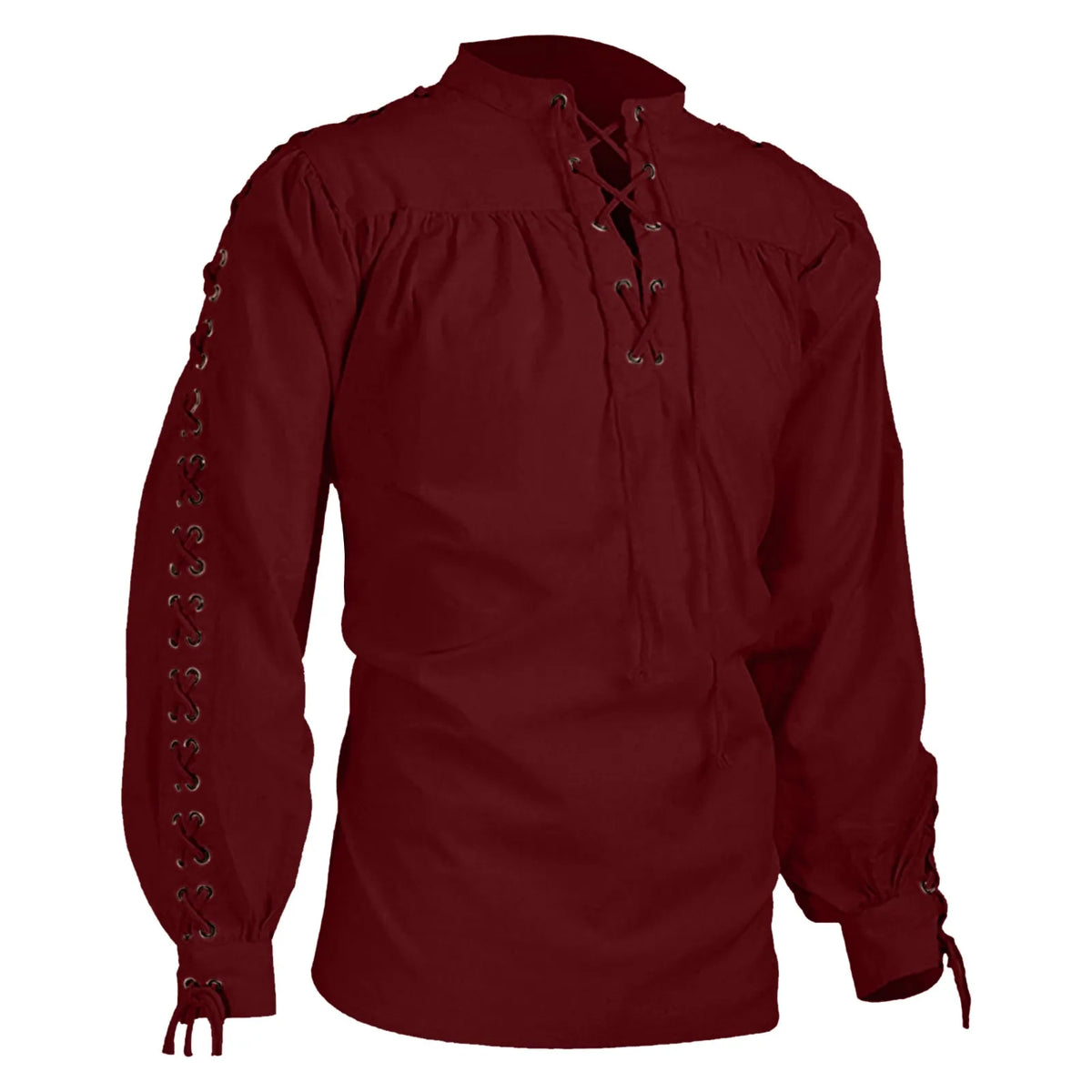 Chemise Pirate Viking à Col Volanté Homme – vue 3
