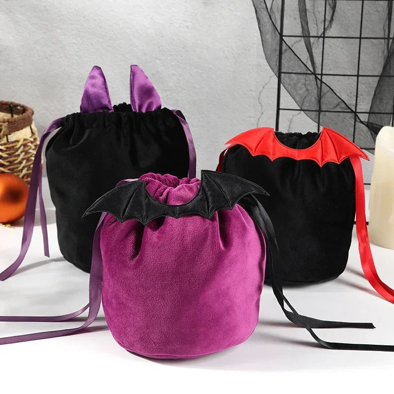 Sacs à Bonbons Chauve-Souris et Citrouille Halloween – vue 3