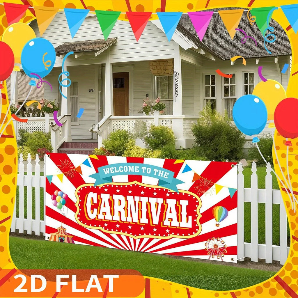 Toile de fond bienvenue au cirque Carnaval