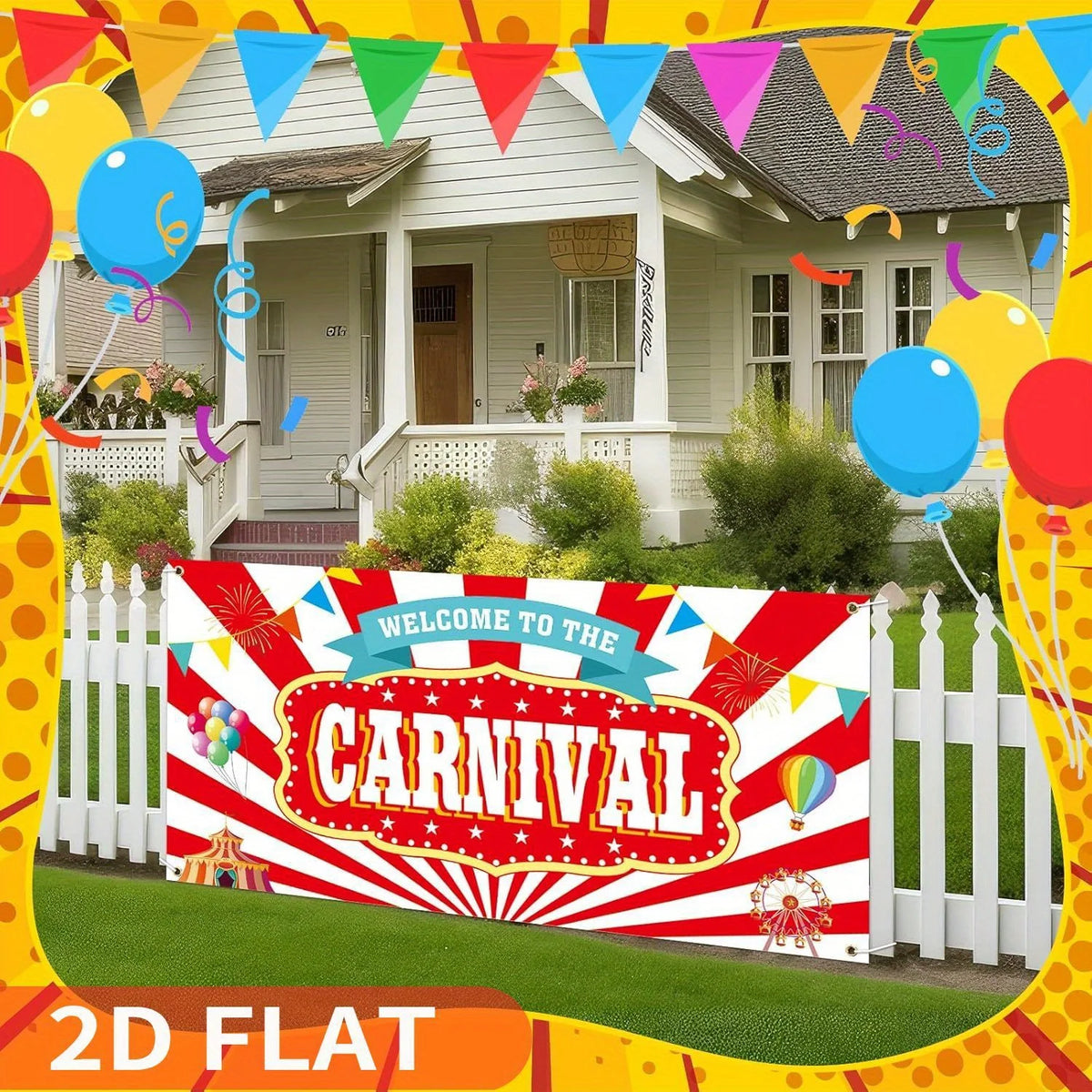 Toile de fond bienvenue au cirque Carnaval