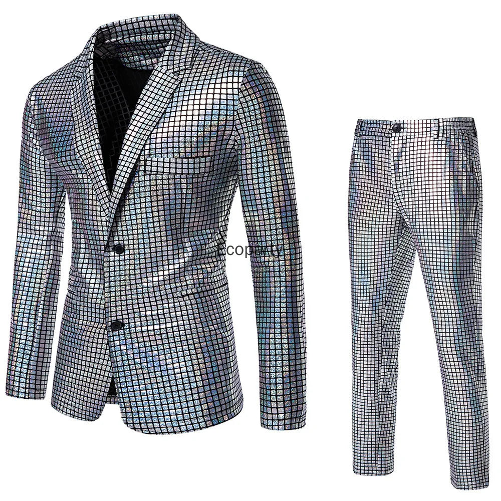 Combinaison Paillettes Disco Homme – vue 2