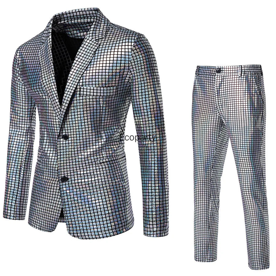 Combinaison Paillettes Disco Homme – vue 2