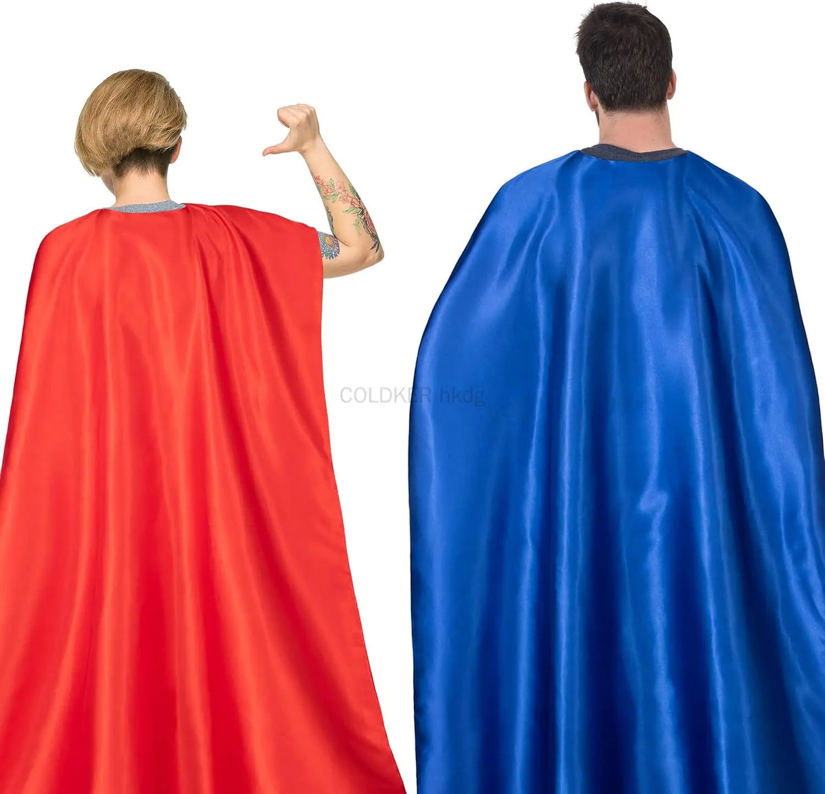 Cape et Masque de Super-Héros Famille Réversible