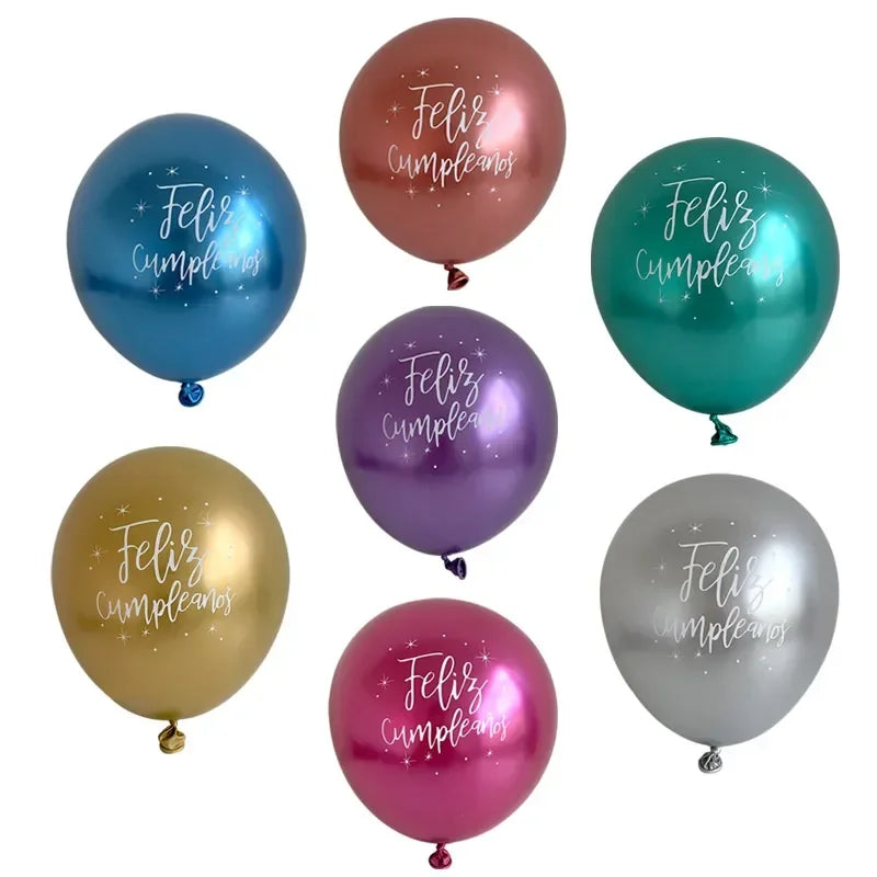 Lot de 15 Ballons Latex Or, Argent et Confettis – vue 29