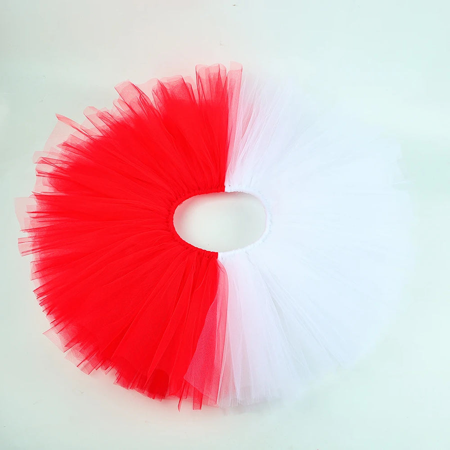 Déguisement Mi-Ange Mi-Démon Fille – Robe Tutu Rouge et Blanche – vue 6