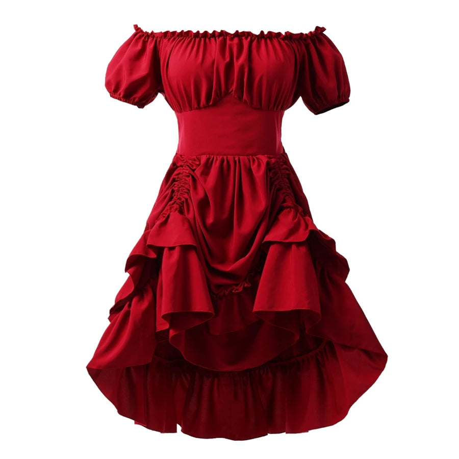 Robe Corset Pirate Steampunk Épaules Dénudées
