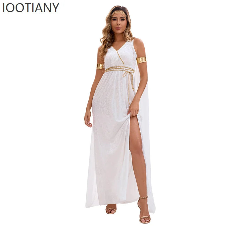 Robe Déesse Grecque Blanche Femme