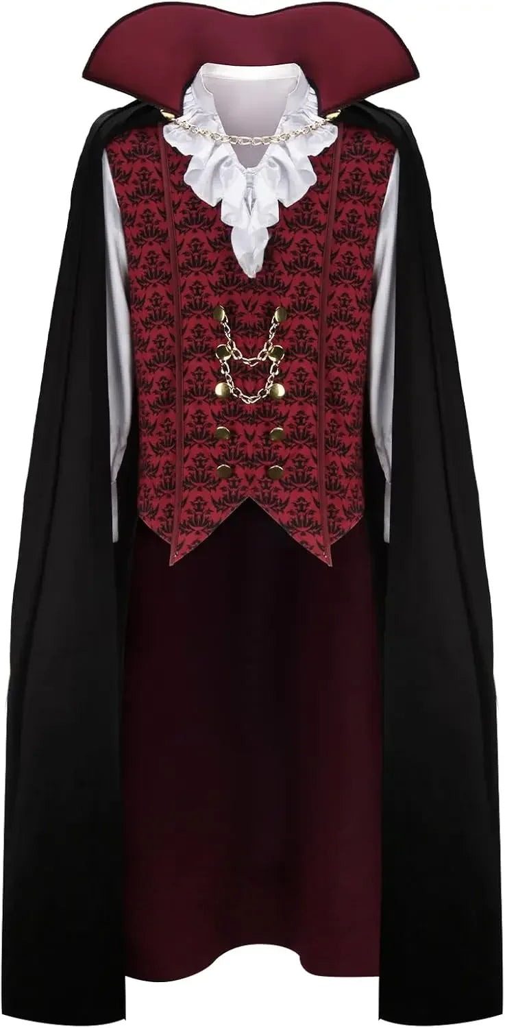 Déguisement Vampire Gothique Homme – Chemise et Cape