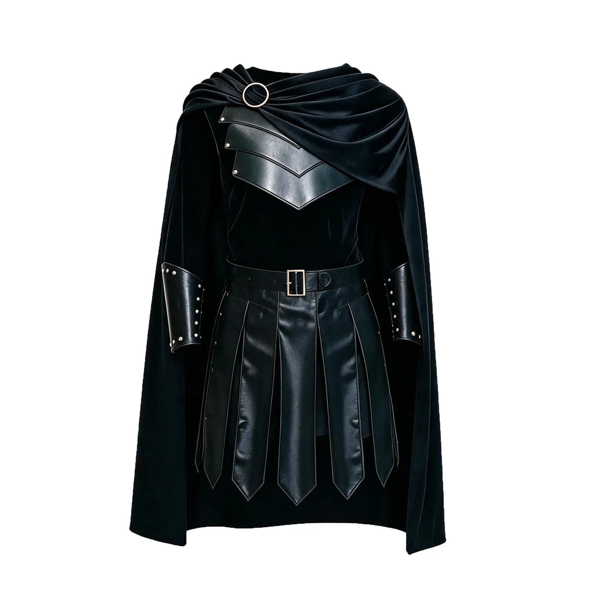 Déguisement Spartiate Gladiateur Homme – Armure en Cuir et Cape