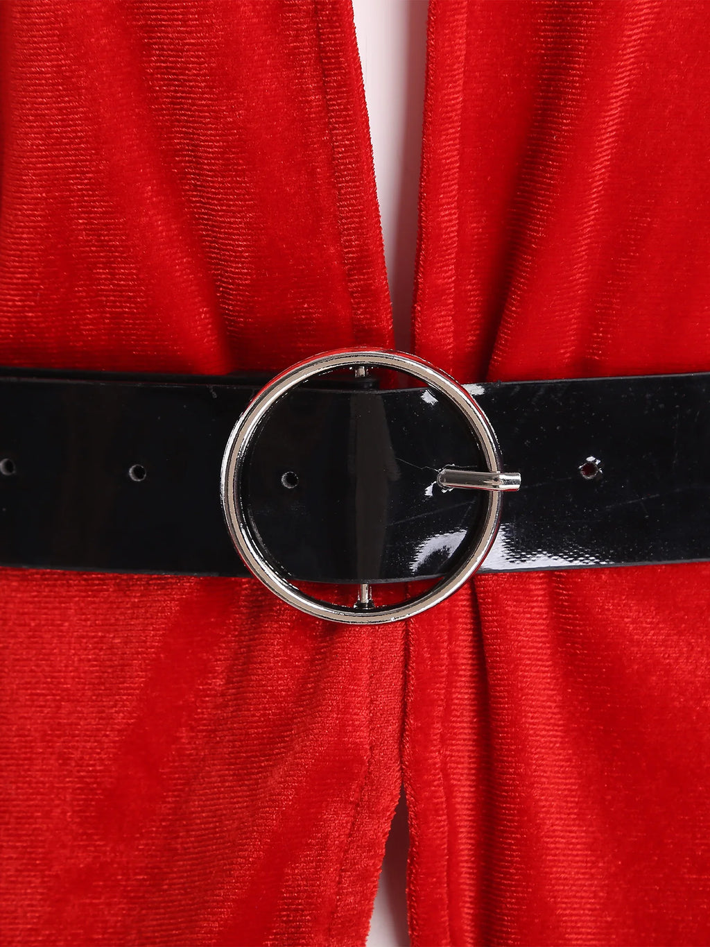 Gilet Père Noël en Velours avec Ceinture – vue 4