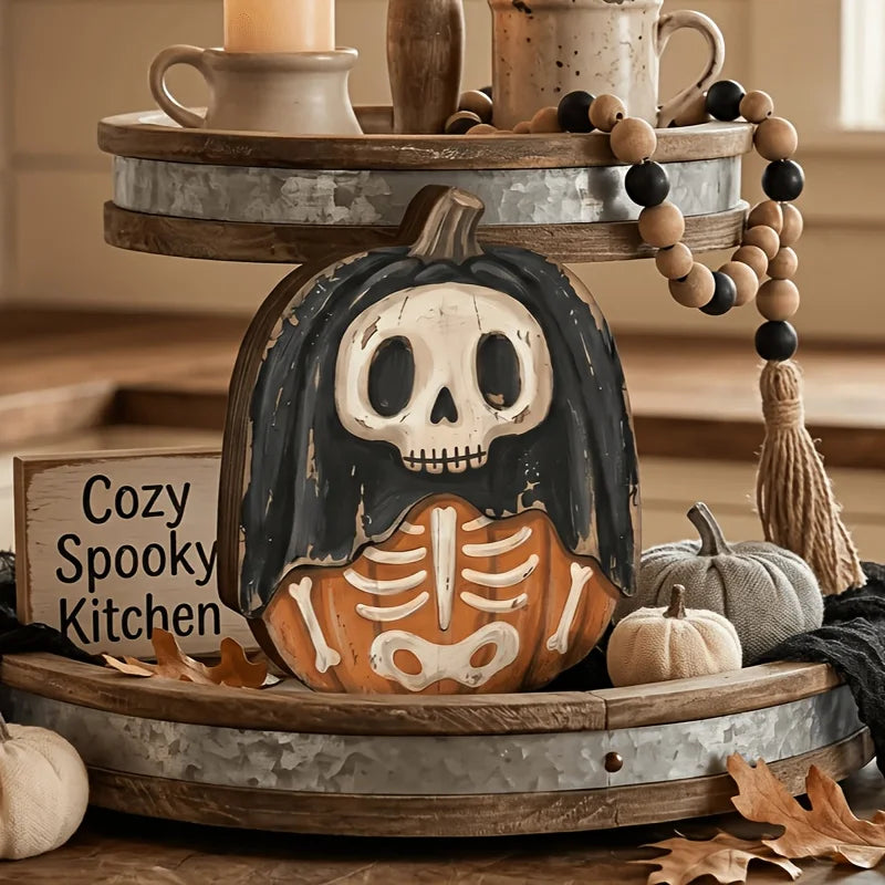 Décorations Halloween en Bois à Poser – Six Modèles