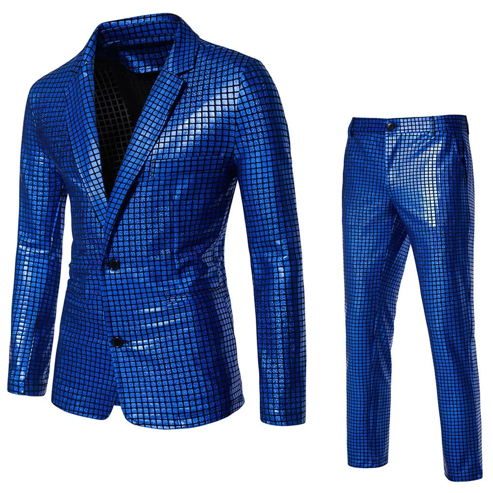 Combinaison Paillettes Disco Homme – vue 10