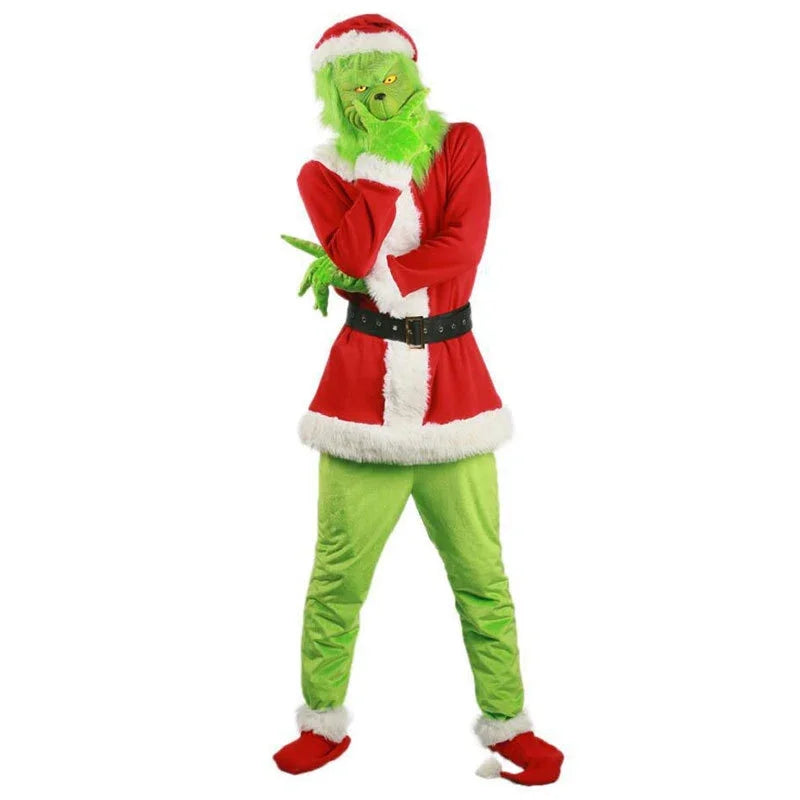Costume Père Noël Complet avec Masque – vue 2