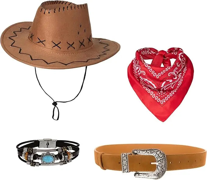 Déguisement Cow-Girl Western – Gilet à Franges et Accessoires