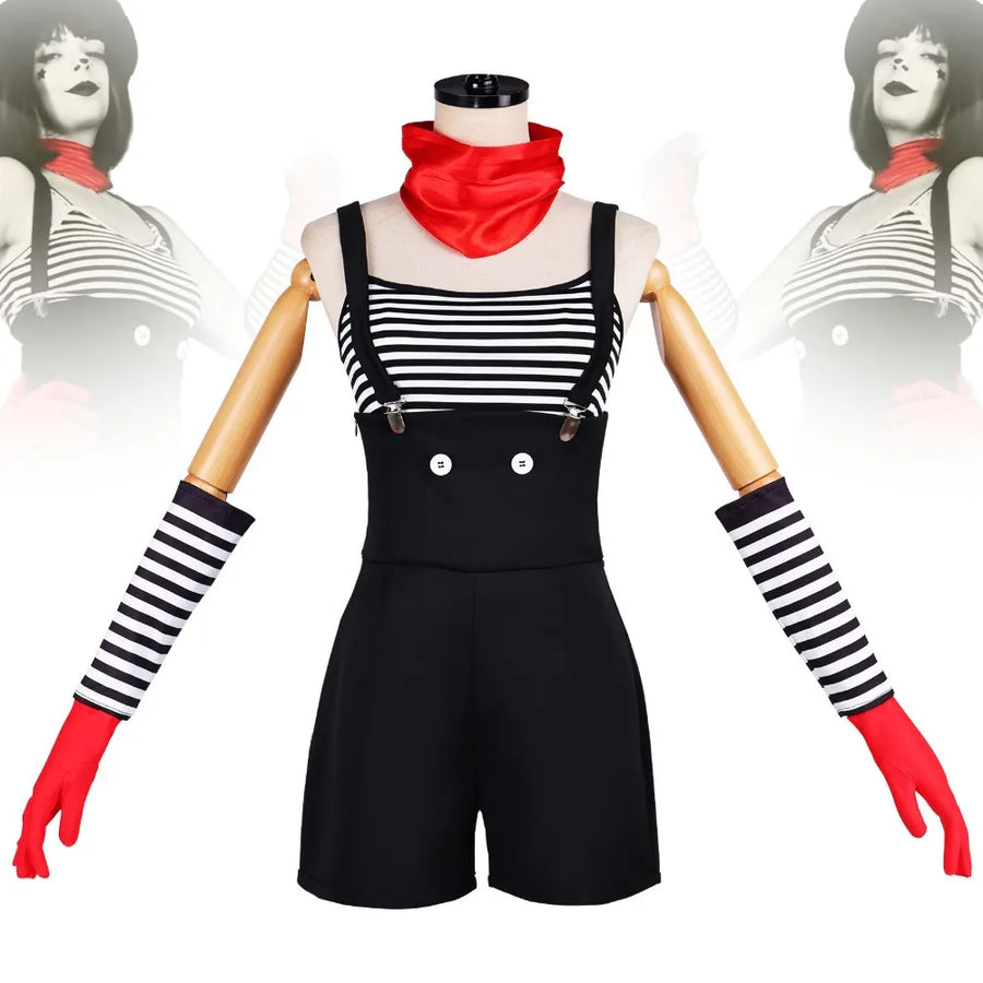 Déguisement Mime Rayé Femme