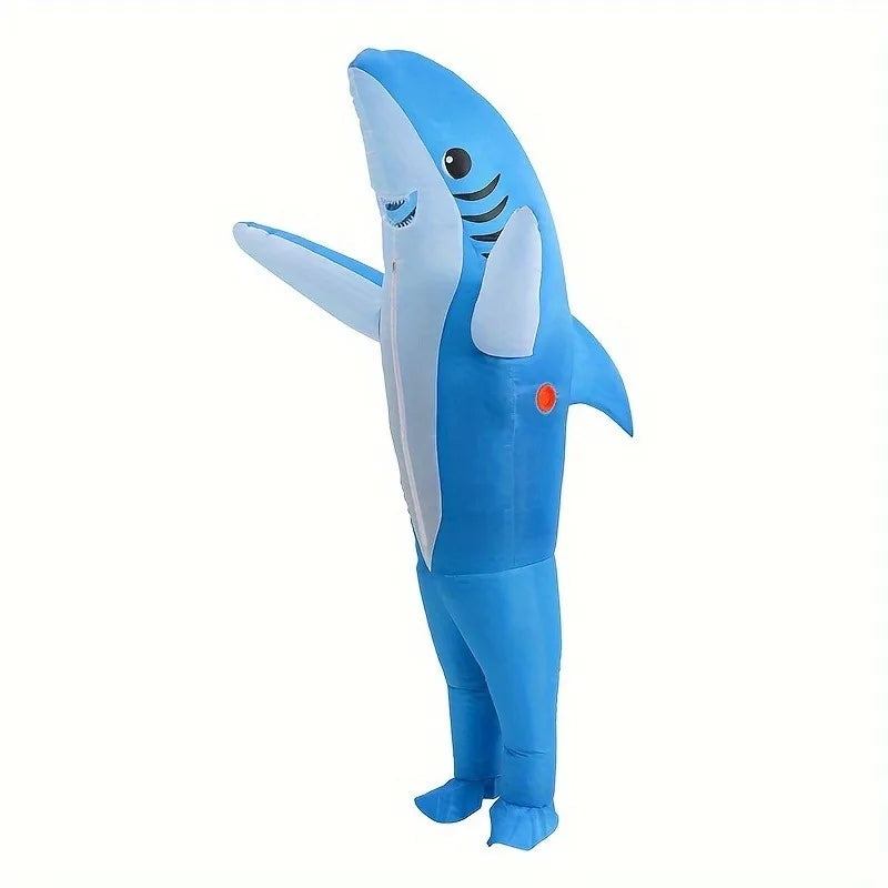 Déguisement Requin Gonflable - Combinaison Costume Debout Adulte – vue 9
