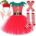 Robe Tutu Lutine Rouge et Verte Fille – vue 9