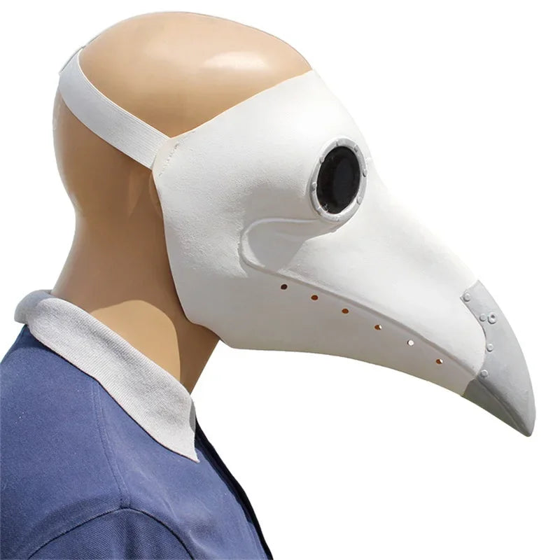 Déguisement Médecin de la Peste avec Masque Bec en Latex – vue 7