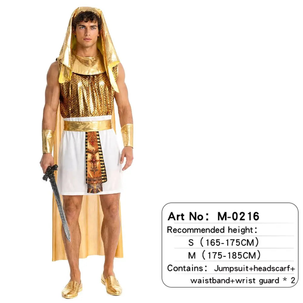 Déguisement Pharaon Égyptien Homme – Ensemble 7 Pièces