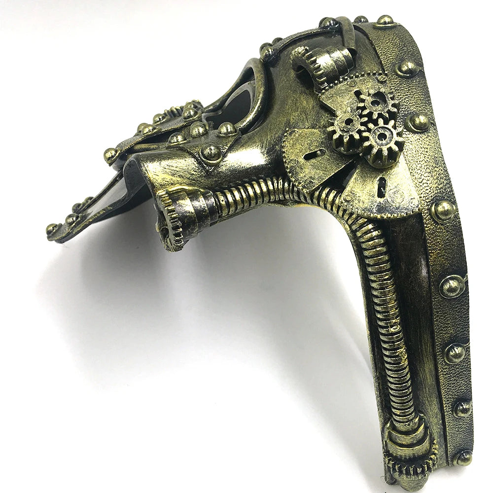 Demi-Masque Fantôme Steampunk Homme – vue 3