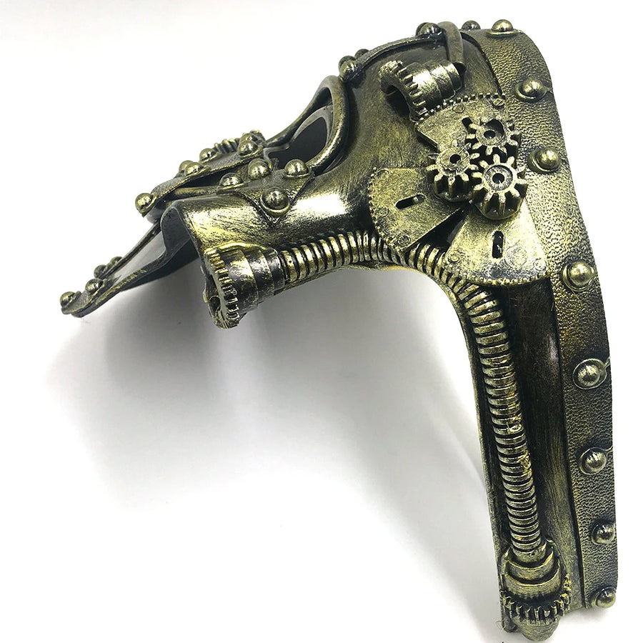 Demi-Masque Fantôme Steampunk Homme – vue 3