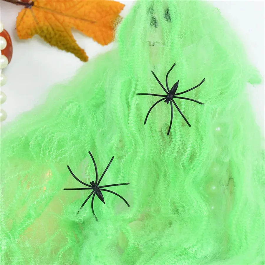 Toile d'araignée décorative extensible Halloween – 6 couleurs – vue 8