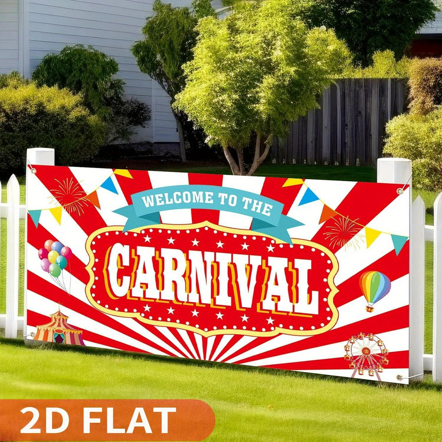 Toile de fond bienvenue au cirque Carnaval