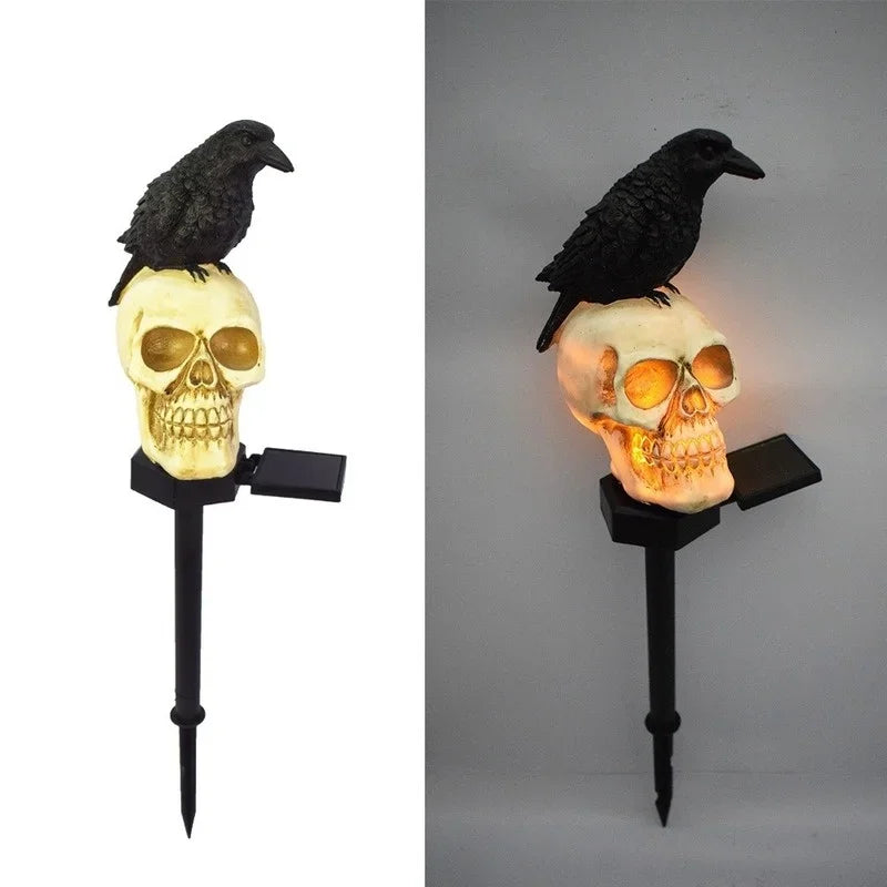 Décoration squelette lumineuse extérieur Halloween – vue 5