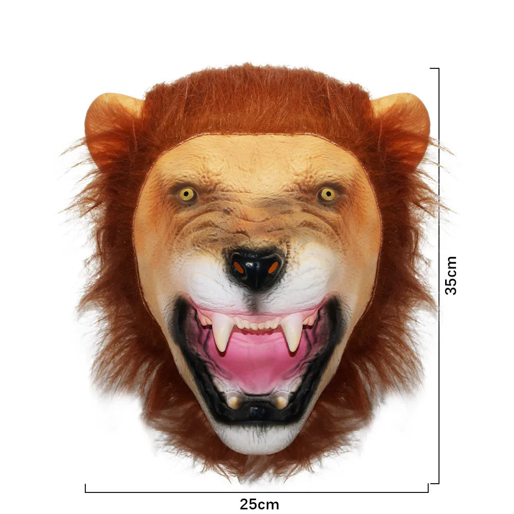 Masque de Lion en Latex avec Crinière