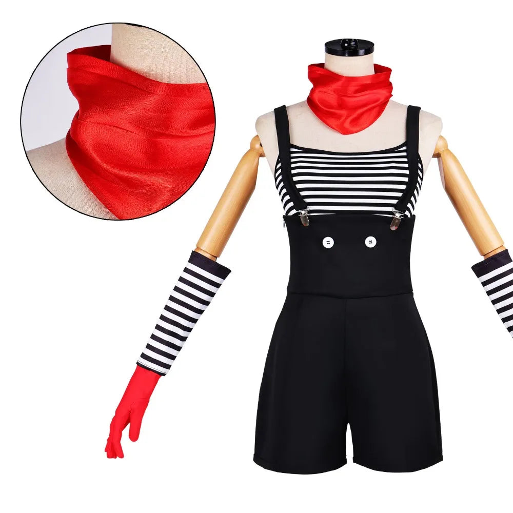 Déguisement Mime Rayé Femme