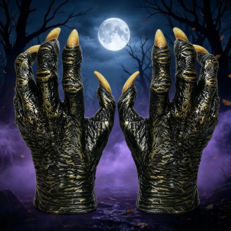 Gants Loup-Garou en Latex – Maison Hantée