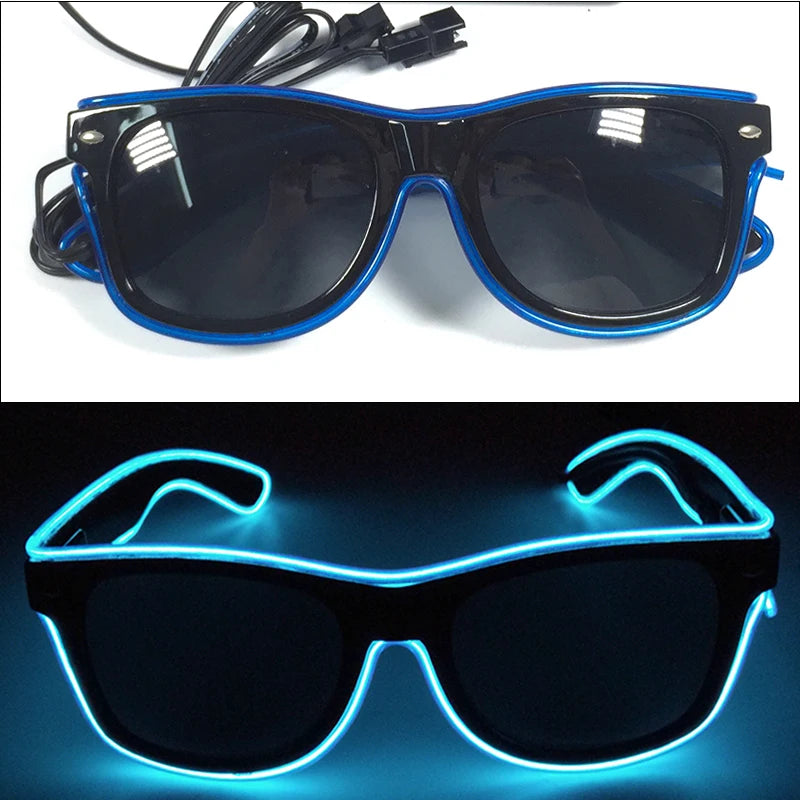 Lunettes Néon LED Lumineuses Adulte