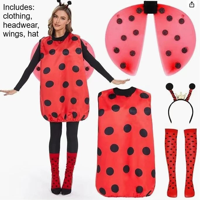 Combinaison Coccinelle Femme avec Ailes