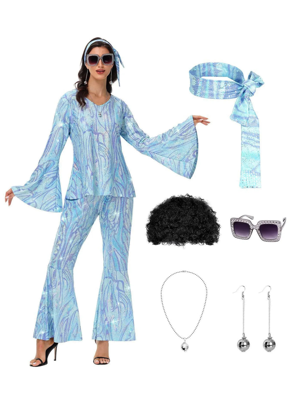 Tenue Disco Années 70 Complète Femme