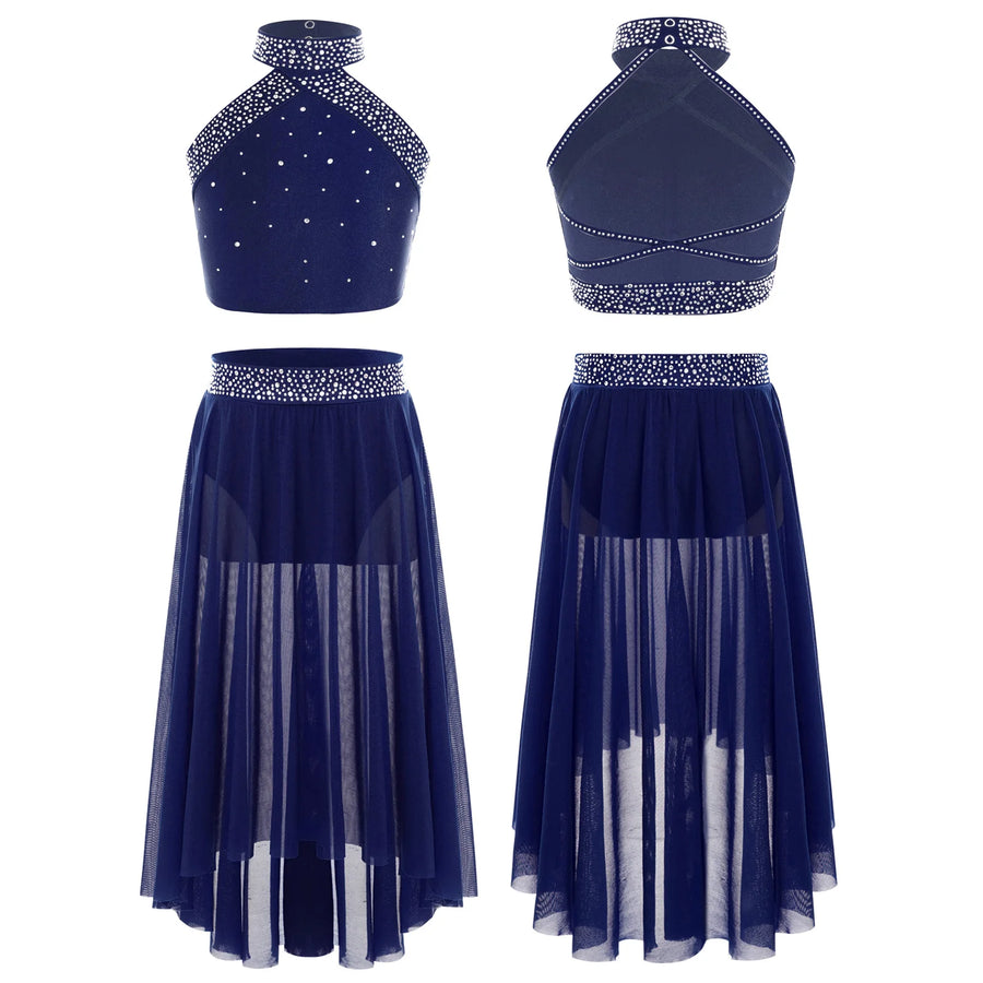 Tenue de Danse Lyrique pour Fille — Top Pailleté et Jupe – vue 8