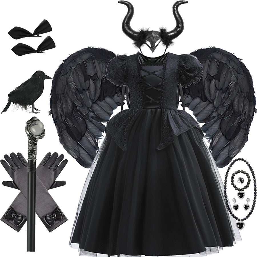Déguisement Sorcière Gothique Fille – Robe ou Accessoires