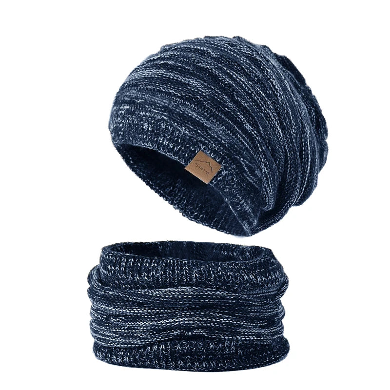 Ensemble Bonnet et Écharpe Tricoté - Hiver Chaud – vue 9