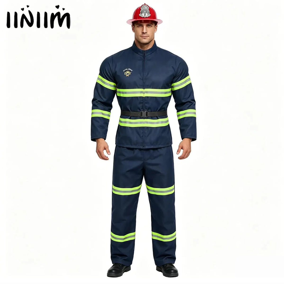 Déguisement Pompier Héros Homme – Casque, Veste et Pantalon