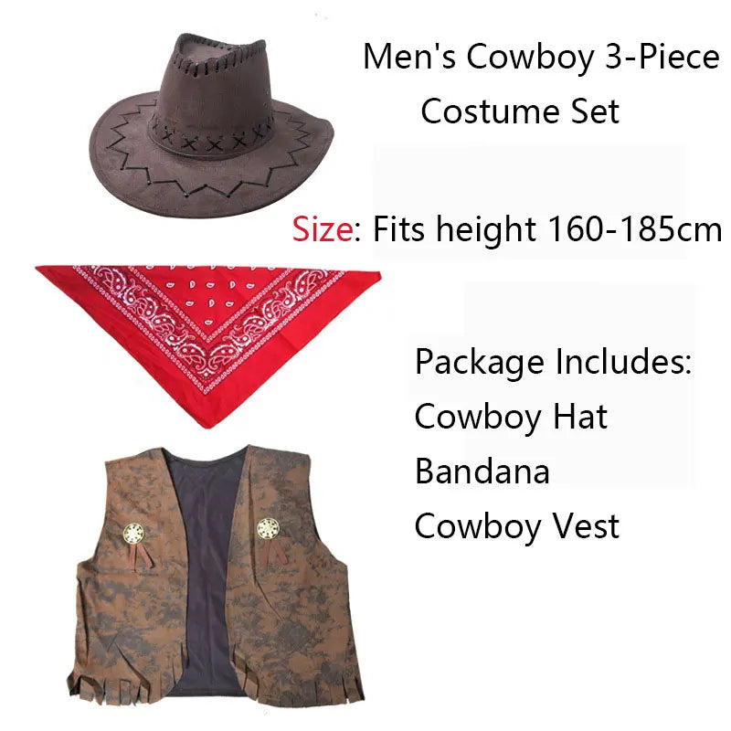 Kit Duo Déguisement Cowboy et Cowgirl – vue 6