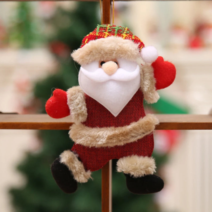 Ornements de sapin Père Noël, bonhomme de neige, renne et ours – vue 7