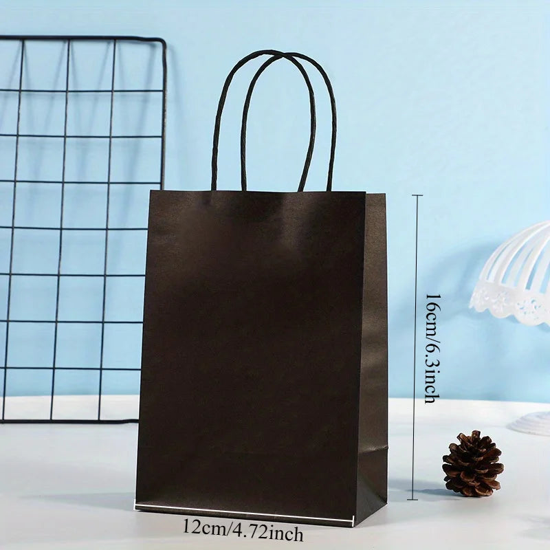 Sacs Cadeaux Kraft avec Anses – Lots de 12