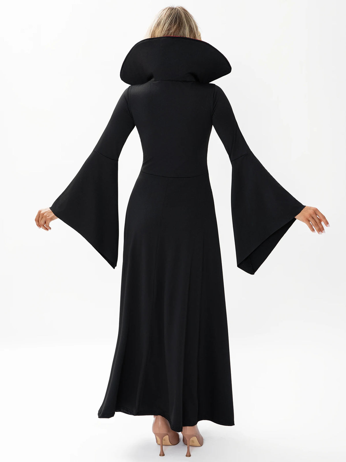 Robe Sorcière Gothique en Dentelle Toile d'Araignée – vue 3