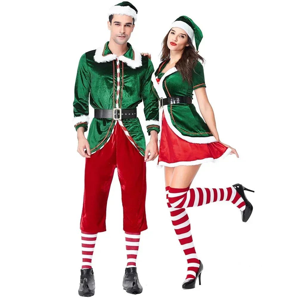 Déguisement Noël Père Noël ou Lutine – Homme/Femme M à XXL