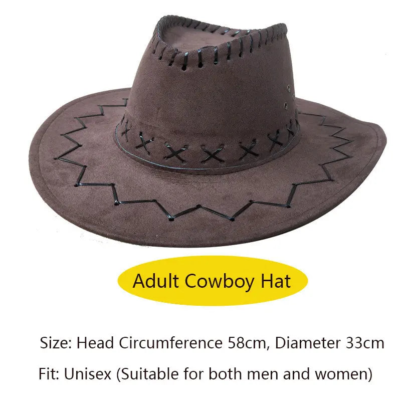 Kit Cowboy Western – Chapeau, Bandana et Gilet